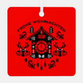 Frohe Weihnachen メタルオーナメント (裏面)