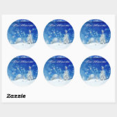 Frohe Weihnachen ラウンドシール (シート)