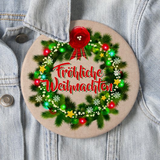 Frohe Weihnachen Abzeichenクリスマス 缶バッジ (インサイチュ)