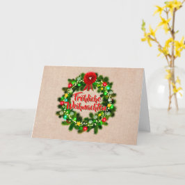 Frohe Weihnachen Gruckarteグリーティング カード