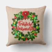 Frohe Weihnachen Kissenクリスマス クッション (裏面)