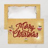 Frohe Weihnacht 招待状 (正面/裏面)