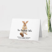 Frohe Weihnachtenのシカの抽象芸術カード シーズンカード (裏面)