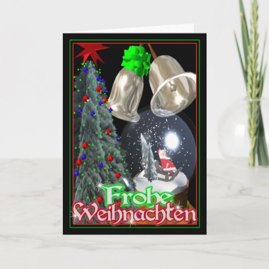Frohe Weihnachtenのドイツのクリスマスカード シーズンカード (正面)