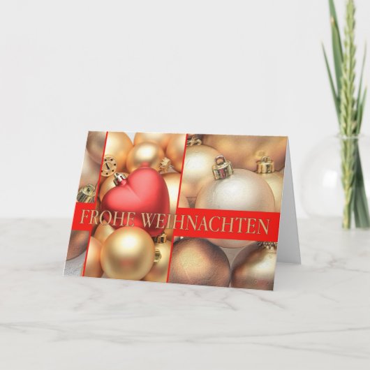 Frohe Weihnachtenのドイツのクリスマスカード シーズンカード (正面)