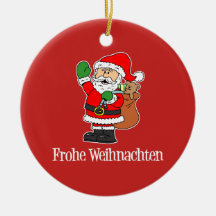Frohe Weihnachtenのドイツのクリスマスサンタ