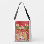 Frohe Weihnachten  クロスボディバッグ (裏面)
