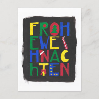 Frohe Weihnachten シーズンポストカード