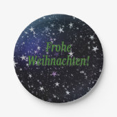 Frohe Weihnachten! ドイツのgfのメリークリスマス ペーパープレート (正面)