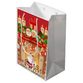 Frohe Weihnachten ミディアムペーパーバッグ (裏面アングル)