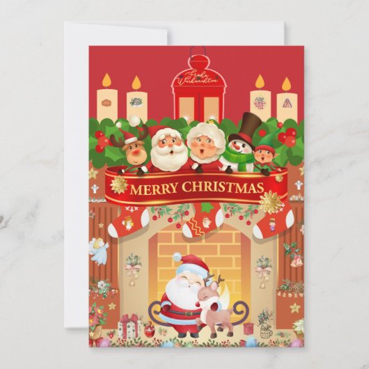 Frohe Weihnachten 招待状 (正面)