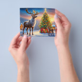 Frohe Weihnachten Fensteraufkleber チラシ (手)