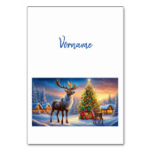 Frohe Weihnachten Fensteraufkleber テーブルナンバー (裏面)