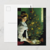 Frohe Weihnachten. Impressionismus ポストカード (正面/裏面)