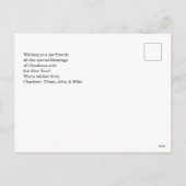 Frohe Weihnachten kundenspezifische Foto Feiertage シーズンポストカード (裏面)