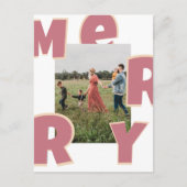 Frohe Weihnachten kundenspezifische Foto Feiertage シーズンポストカード (正面)