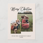 Frohe Weihnachten kundenspezifische Foto Feiertage シーズンポストカード (正面)