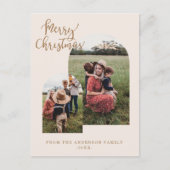 Frohe Weihnachten kundenspezifische Foto Feiertage シーズンポストカード (正面)