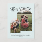 Frohe Weihnachten kundenspezifische Foto Feiertage シーズンポストカード (正面)