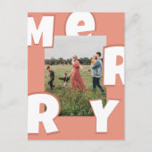 Frohe Weihnachten kundenspezifische Foto Feiertage シーズンポストカード (正面)