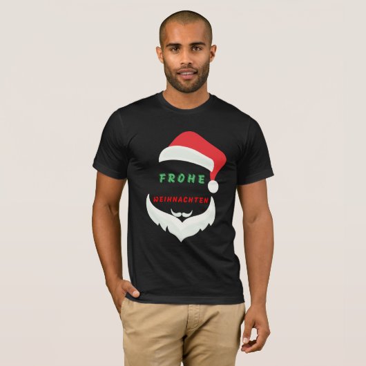 frohe weihnachten  tシャツ (正面フル)
