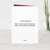 Frohe Weihnachten - Tannen-your text シーズンカード (裏面)