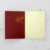 Frohe Weihnachten - Tannen-your text シーズンカード (内部)