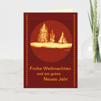 Frohe Weihnachten - Tannen-your text シーズンカード