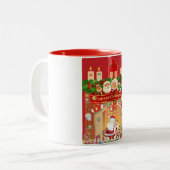 Frohe Weihnachten Tasse ツートーンマグカップ (正面左)