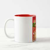 Frohe Weihnachten Tasse ツートーンマグカップ (左)