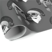 Frohe Weihnachten Totenschädel Stern ラッピングペーパー (ロールコーナー)