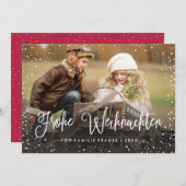 Frohe Weihnachten | Weihnachtskarte シーズンカード (正面/裏面)