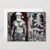 Frohe Weihnachten wünscht der Weihnachtsmann ポストカード (正面/裏面)