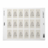 Frohe Weihnactenドイツのクリスマス ラベル (フルシート)