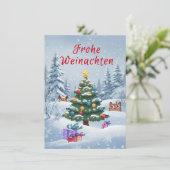 Frohe Weinachten 招待状 (スタンド正面)