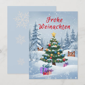 Frohe Weinachten 招待状