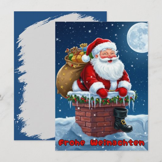 Frohe Weinachten, Postkarte 招待状 (正面/裏面)