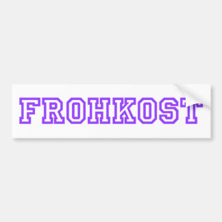 FROHKOST バンパーステッカー