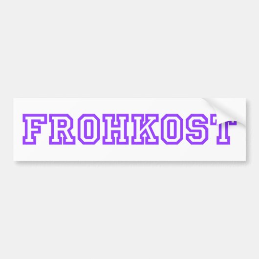 FROHKOST バンパーステッカー (正面)