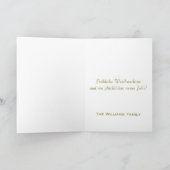 Fröhliche Weichnacht -ドイツのシカのクリスマスカード シーズンカード (内部)