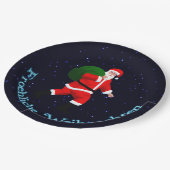 Frohliche Weihnachen – サンタクロース ペーパープレート (アングル)