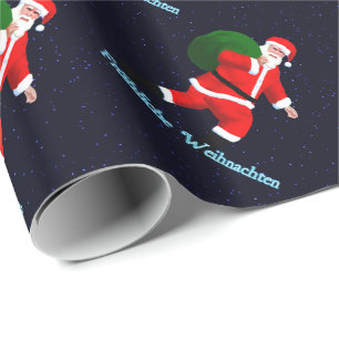 Frohliche Weihnachen – サンタクロース ラッピングペーパー