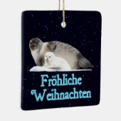 Frohliche Weihnachen – リングシール セラミックオーナメント (右)