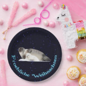 Frohliche Weihnachen – リングシール ペーパープレート (パーティー)