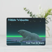 Frohliche Weihnachen - Ice Edge Polar Bear シーズンカード (スタンド正面)