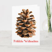 Frohliche Weihnachen - Jerusalem Pine Cone シーズンカード (正面)