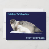 Frohliche Weihnachen - Ringed Seal シーズンカード (正面)
