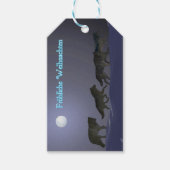 Frohliche Weihnachen - Wolf Pack ギフトタグ (正面)