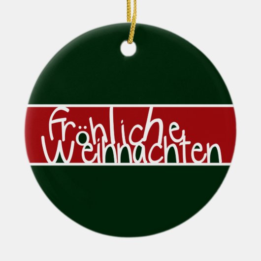 Frohliche Weihnachtenのオーナメント セラミックオーナメント (正面)