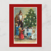 Frohliche Weihnachtenのヴィンテージのクリスマス シーズンポストカード (正面)